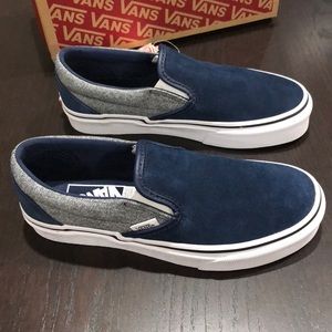 suiting slip on vans